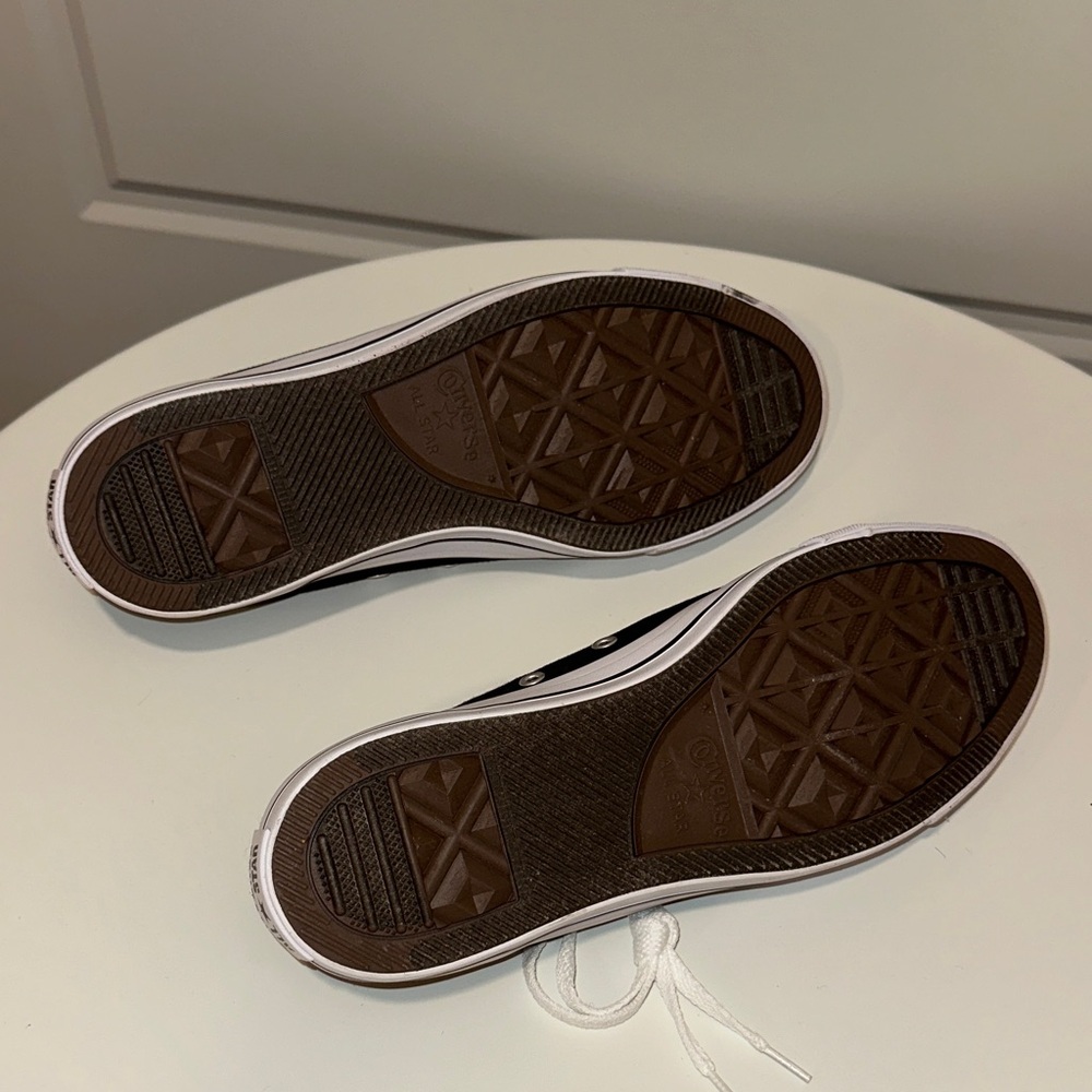 Converse Black and White Canvas Sneakers - Picture 3 of 4